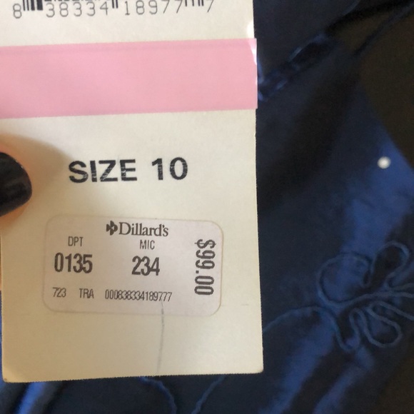 3 piece embroidered taffeta skirt, jacket & top - Picture 6 of 8